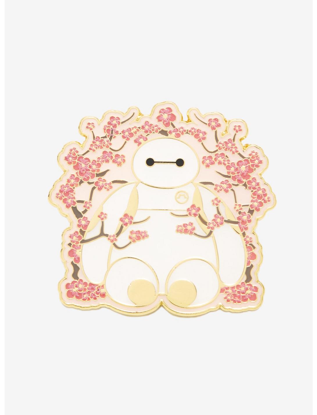 Loungefly Disney Big Hero 6 Baymax with Cherry Blossoms Enamel Pin - BoxLunch Exclusive, , hi-res