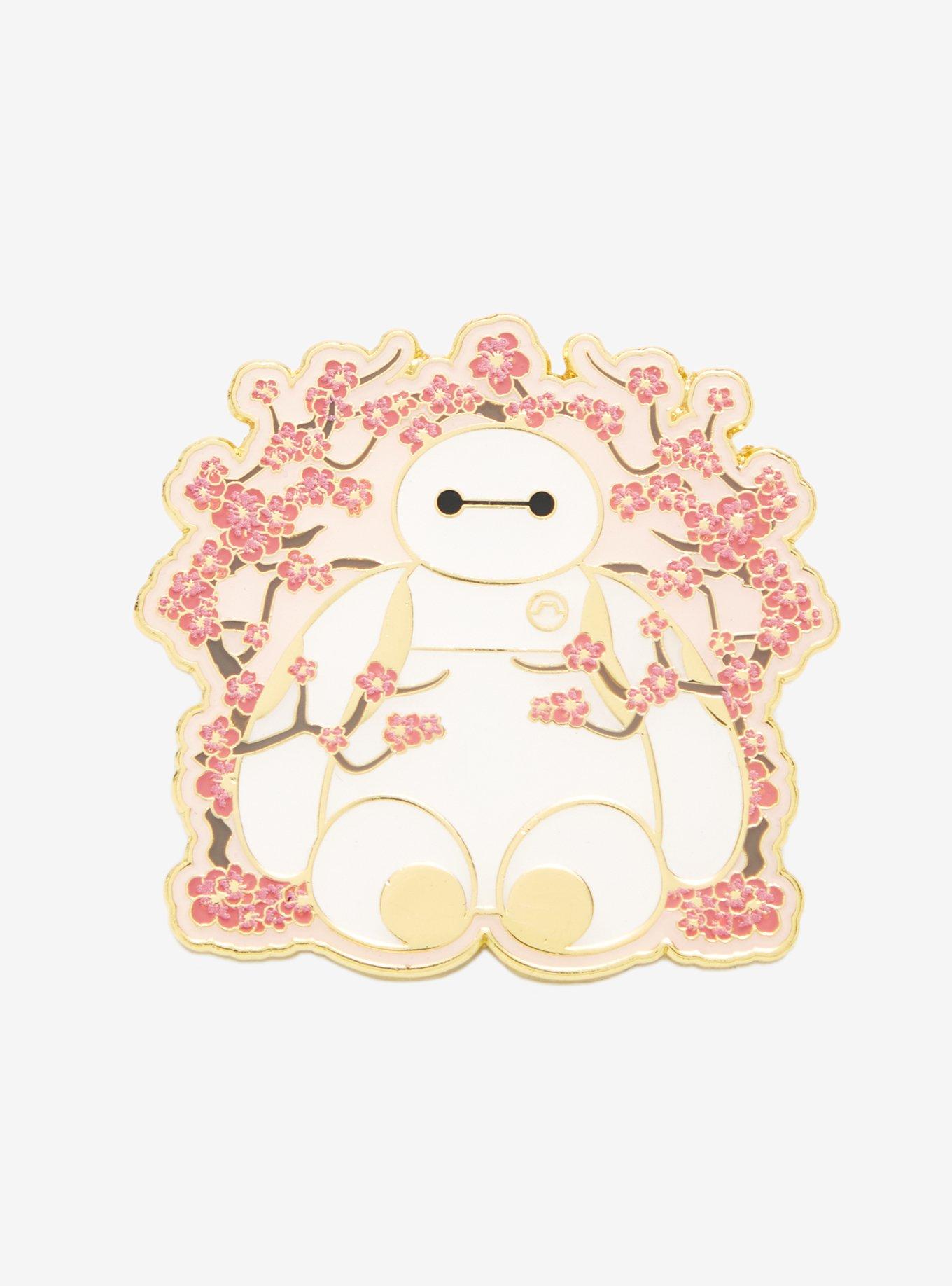 Loungefly Disney Big Hero 6 Baymax with Cherry Blossoms Enamel Pin - BoxLunch Exclusive, , hi-res