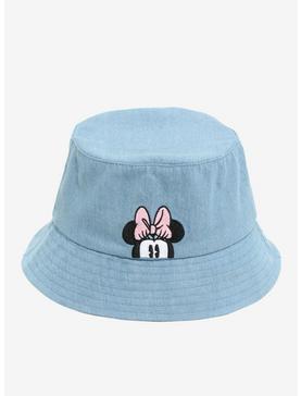 Disney Minnie Mouse Peeking Denim Bucket Hat, , hi-res