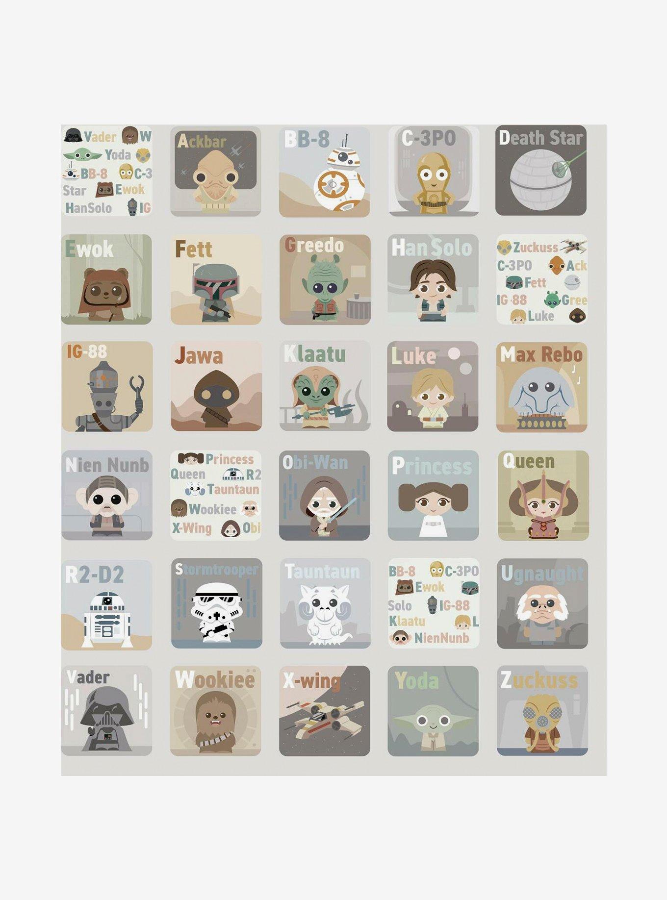 Star Wars Alphabet Peel & Stick Wallpaper, , hi-res