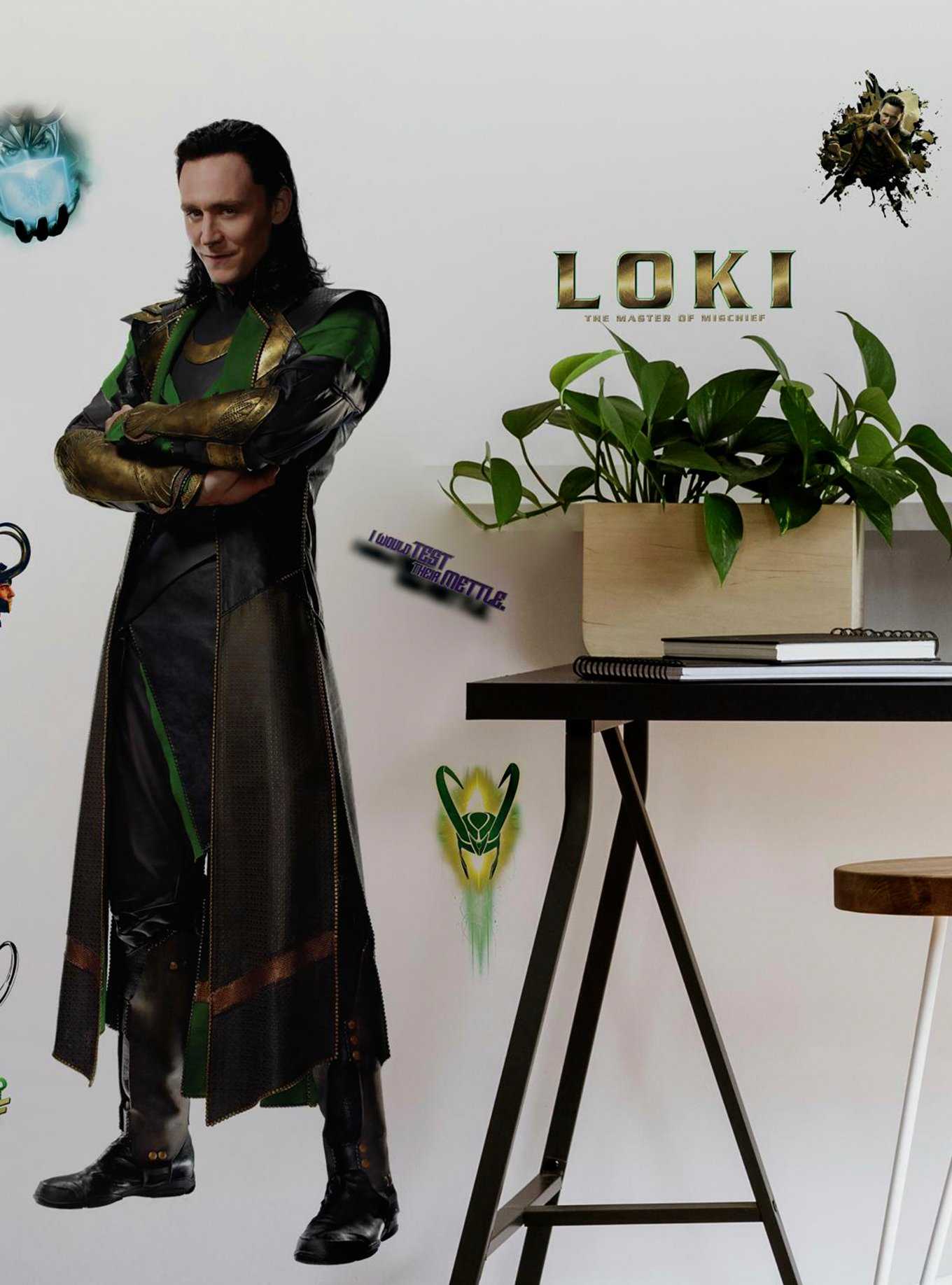 Marvel Loki Peel & Stick Giant Wall Decal, , hi-res
