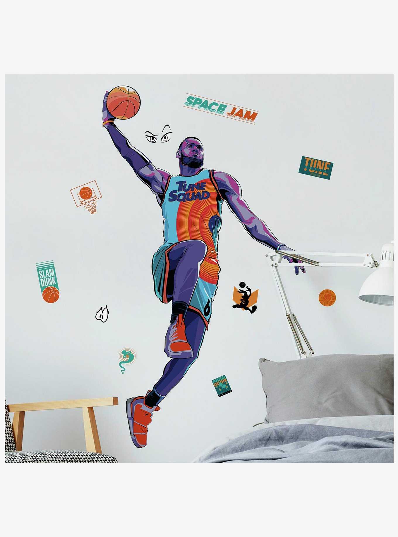 Space Jam Lebron Peel & Stick Giant Wall Decals, , hi-res