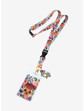 Loungefly Disney Bambi Springtime Flowers Lanyard - BoxLunch Exclusive, , hi-res