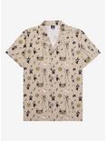 Disney The Nightmare Before Christmas Music Instruments Woven Button-Up - BoxLunch Exclusive, TAN/BEIGE, hi-res