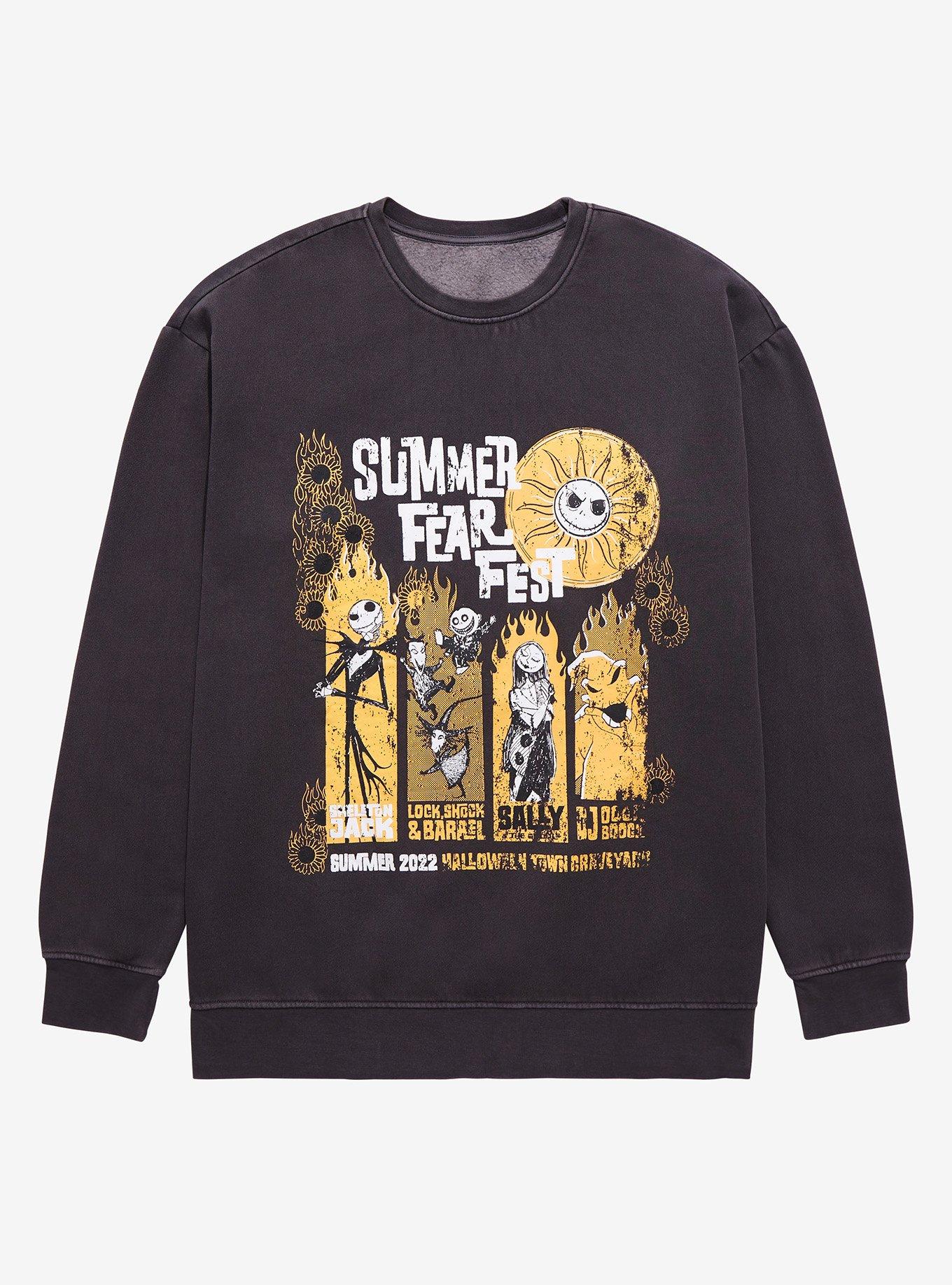 Disney The Nightmare Before Christmas Characters Summer Fear Fest Crewneck - BoxLunch Exclusive , , hi-res