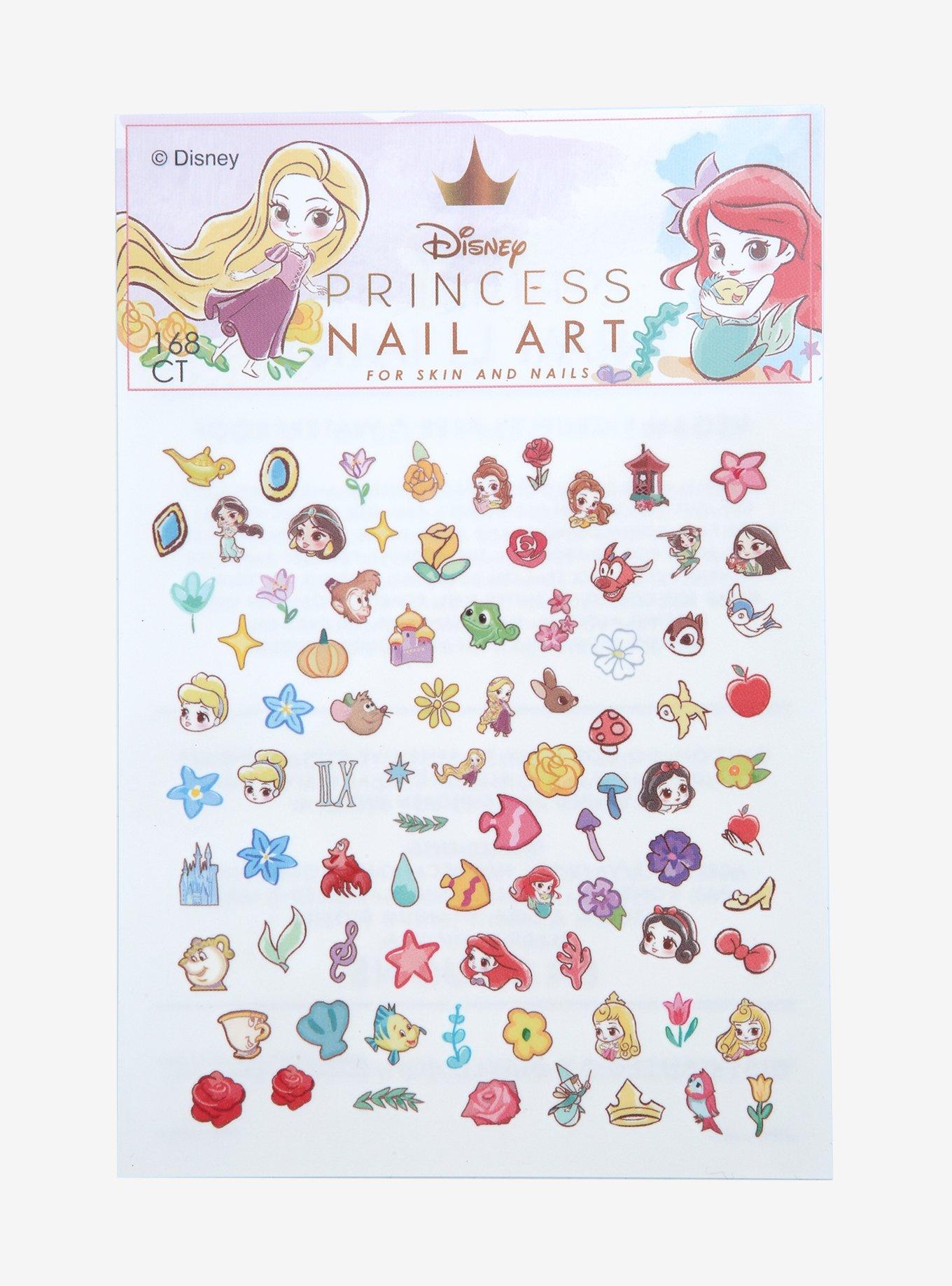 Disney Princess Icons Nail Art Decals - BoxLunch Exclusive, , hi-res