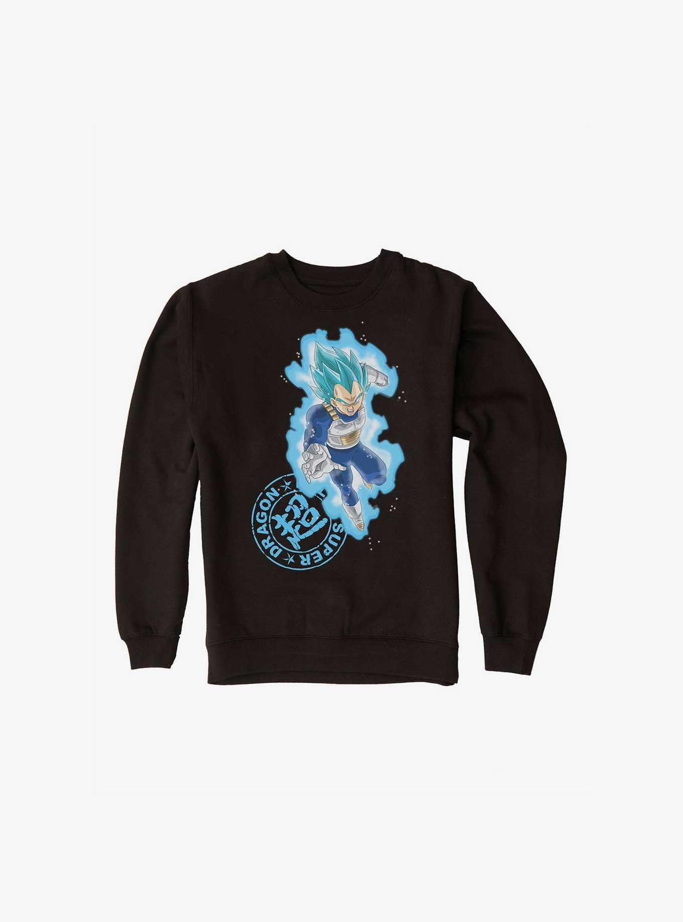 Dragon Ball Super Super Saiyan Blue Vegeta Sweatshirt, BLACK, hi-res