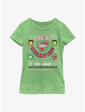 Ted Lasso Be A Goldfish Ugly Sweater Youth Girls T-Shirt, , hi-res