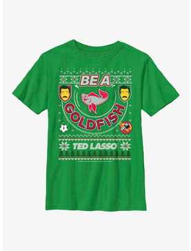 Ted Lasso Be A Goldfish Ugly Sweater Youth T-Shirt, , hi-res