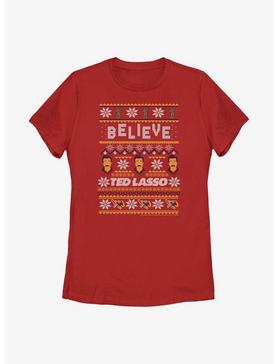 Ted Lasso Believe Ugly Sweater Womens T-Shirt, , hi-res