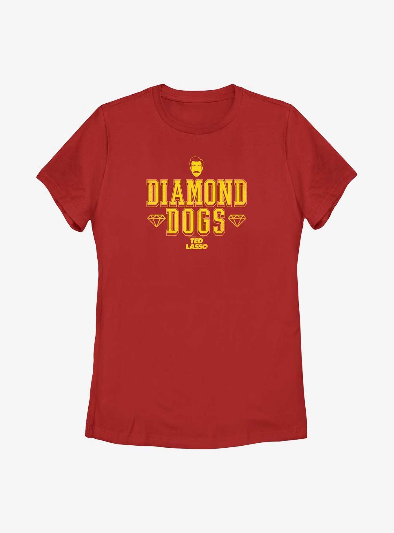 Ted Lasso Diamond Dogs Womens T-Shirt, RED, hi-res