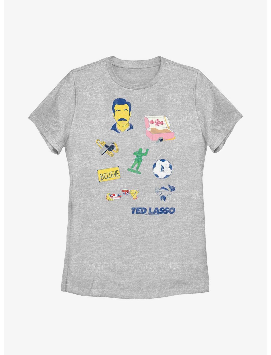 Ted Lasso Icons Womens T-Shirt, ATH HTR, hi-res