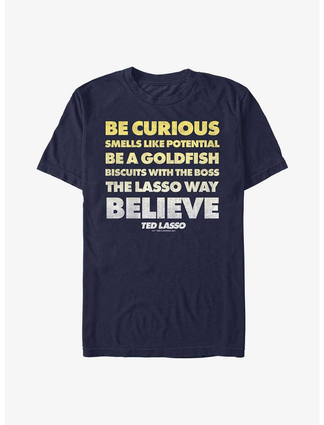 Ted Lasso Quote Stack T-Shirt, NAVY, hi-res