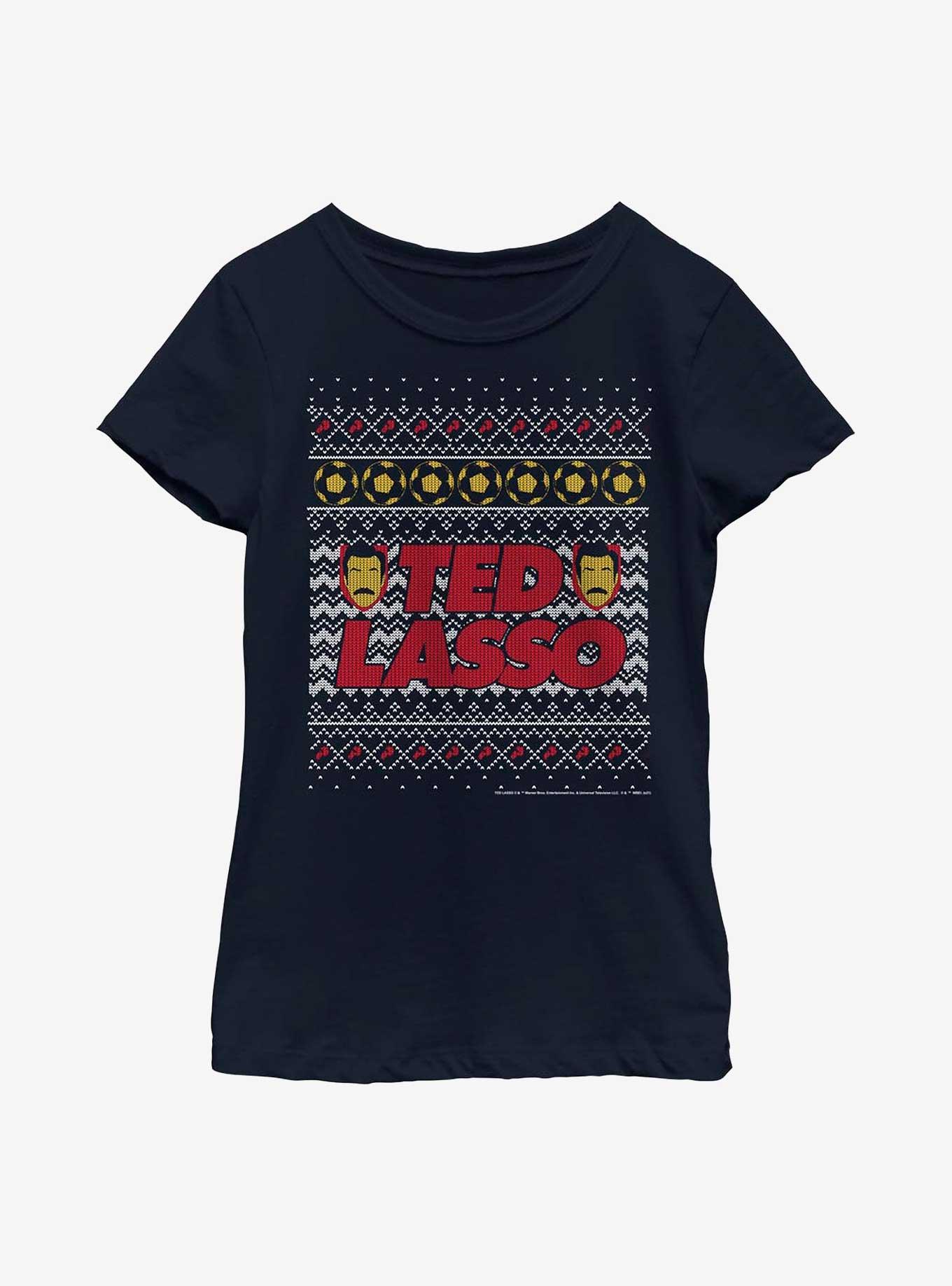 Ted Lasso Ugly Sweater Youth Girls T-Shirt, , hi-res