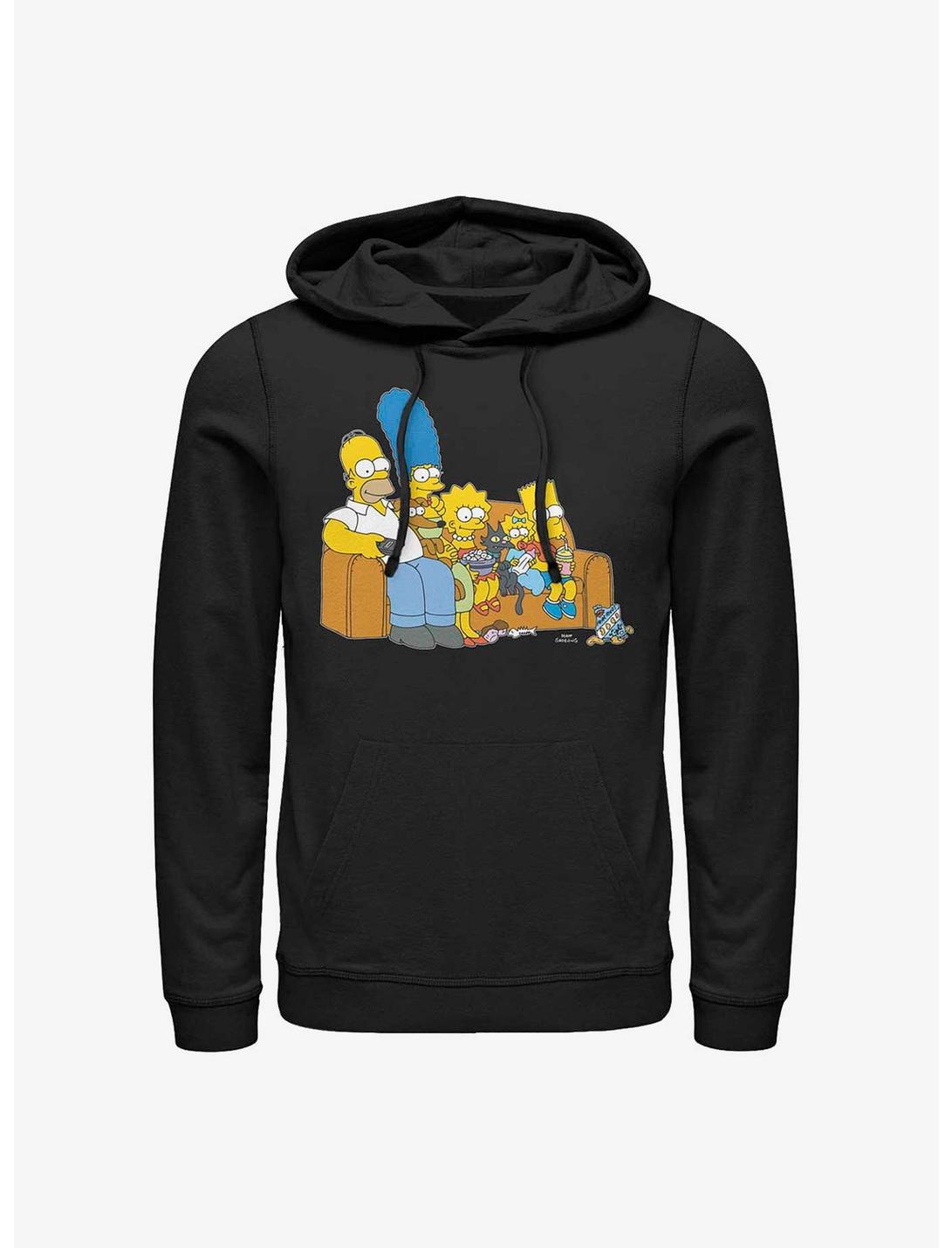 The Simpsons Family Couch Hoodie, BLACK, hi-res