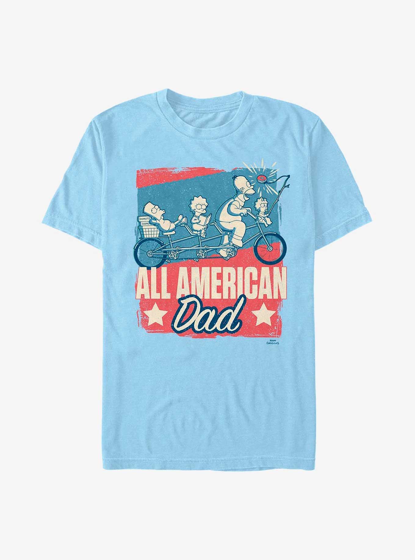 The Simpsons American Dad T-Shirt BLUE BoxLunch