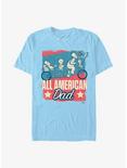 The Simpsons American Dad T-Shirt, LT BLUE, hi-res
