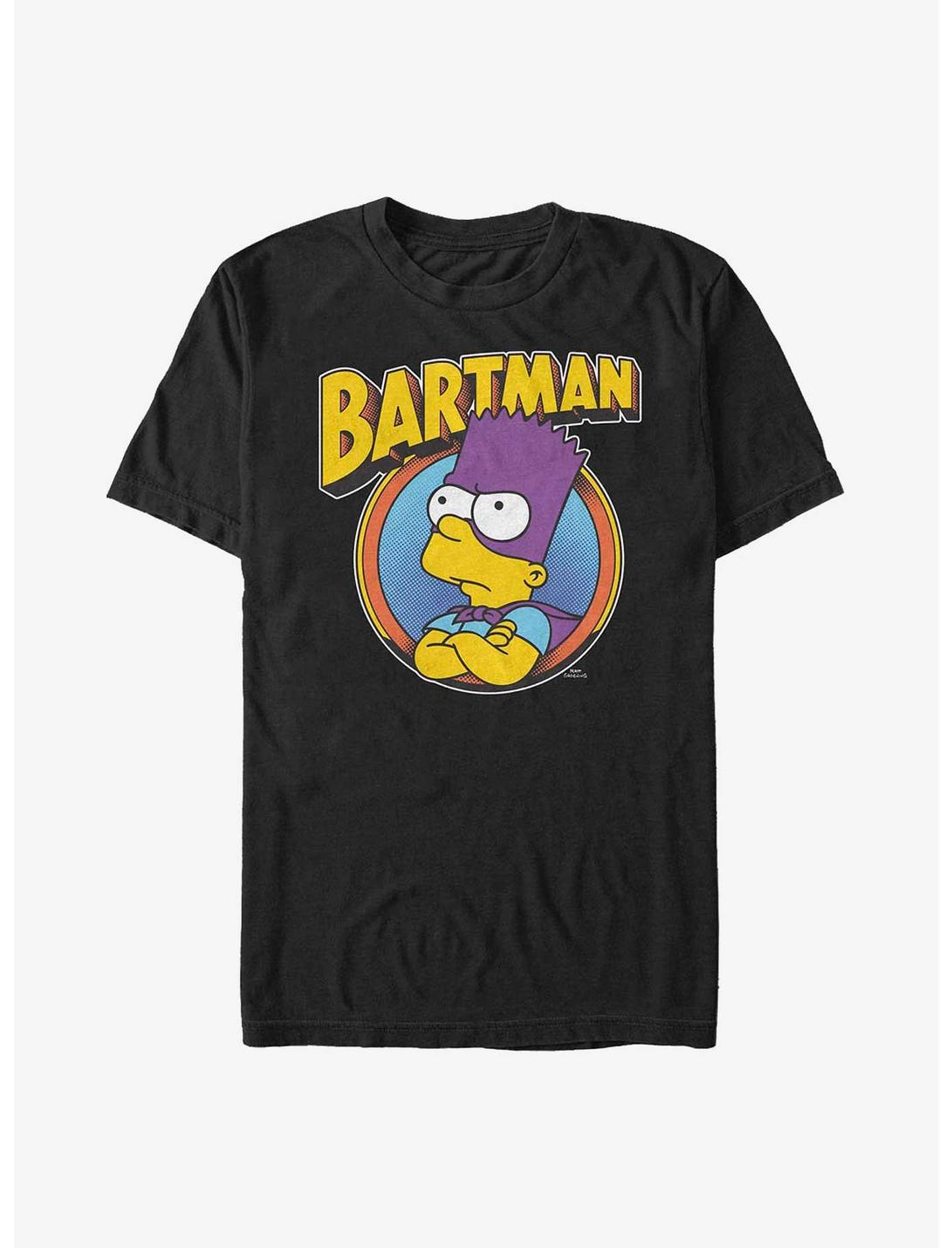 The Simpsons Bartman Circle T-Shirt, BLACK, hi-res