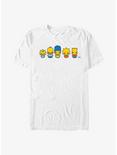 The Simpsons Chibi Lineup T-Shirt, WHITE, hi-res
