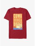 The Simpsons Cowa Bunga Dude T-Shirt, CARDINAL, hi-res