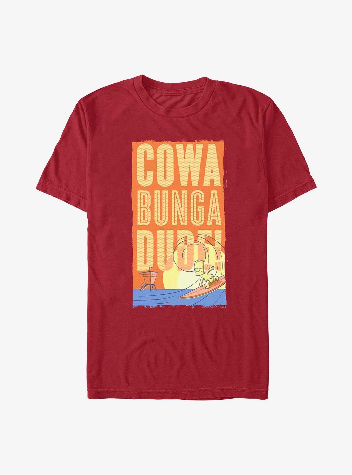 The Simpsons Cowa Bunga Dude T-Shirt, , hi-res