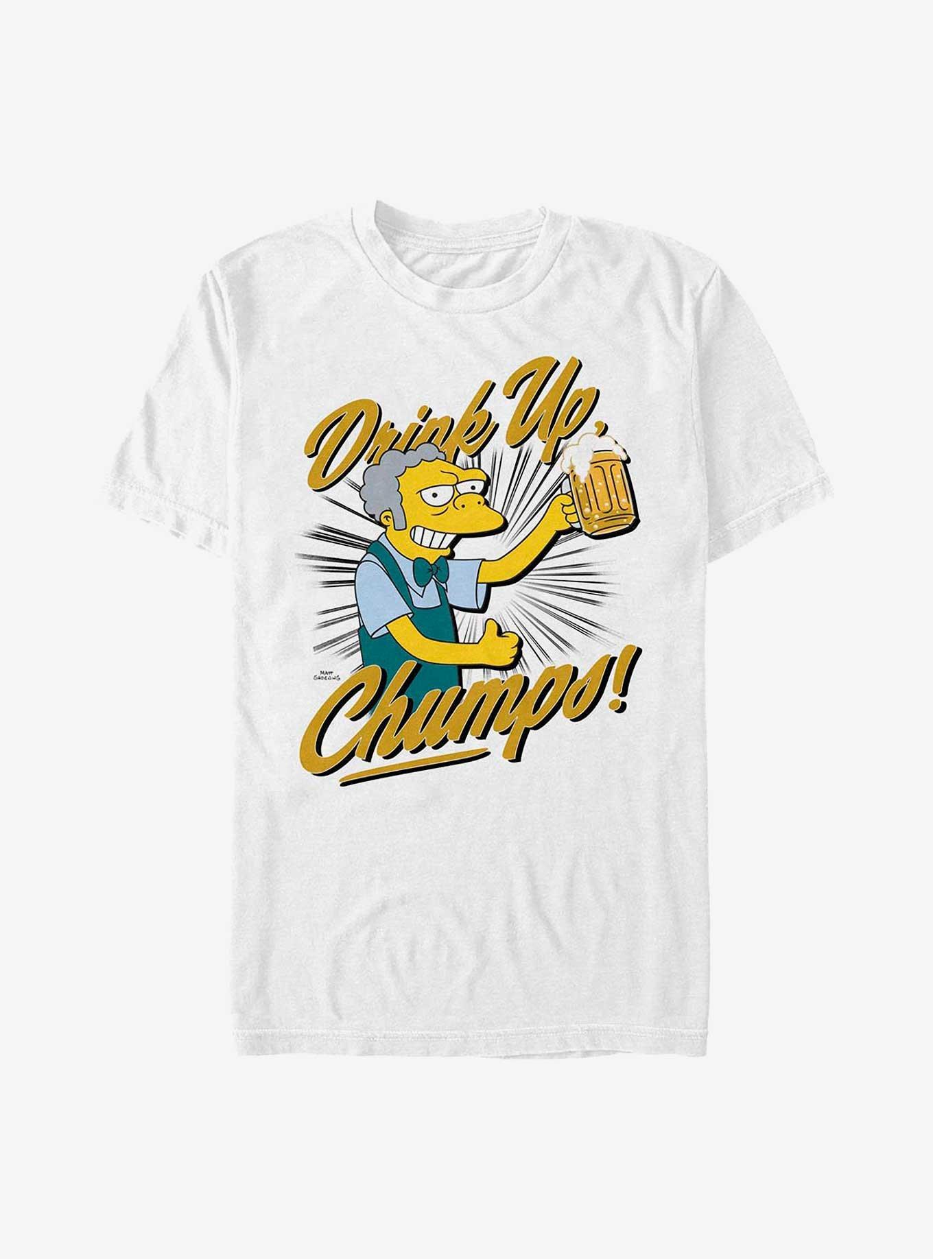 The Simpsons Drink Up Moe T-Shirt, WHITE, hi-res