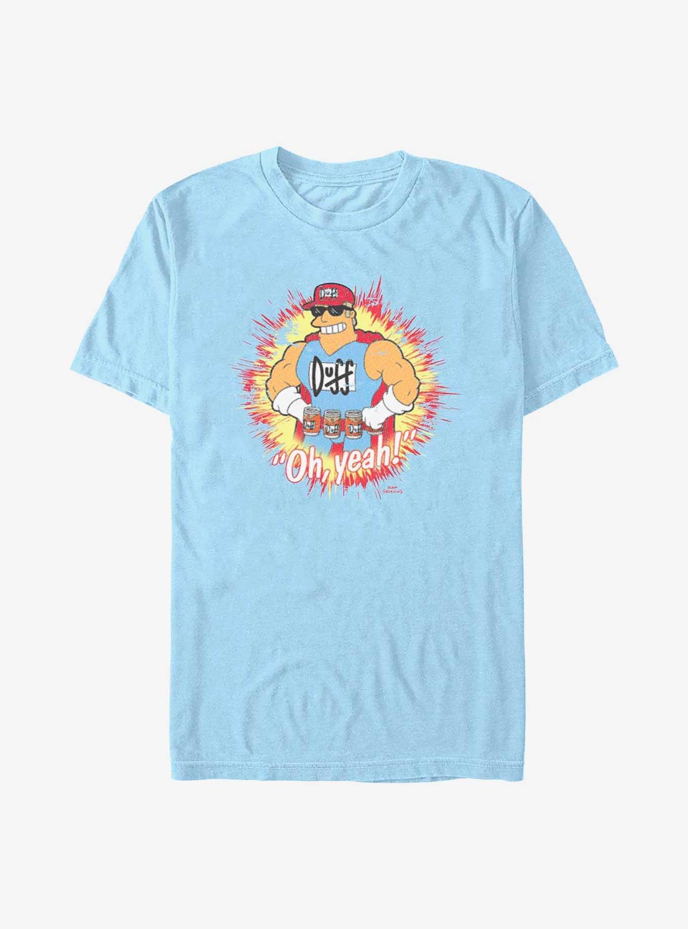 The Simpsons Duffman Cometh T-Shirt, LT BLUE, hi-res