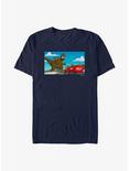 The Simpsons Godzilla Homer T-Shirt, NAVY, hi-res