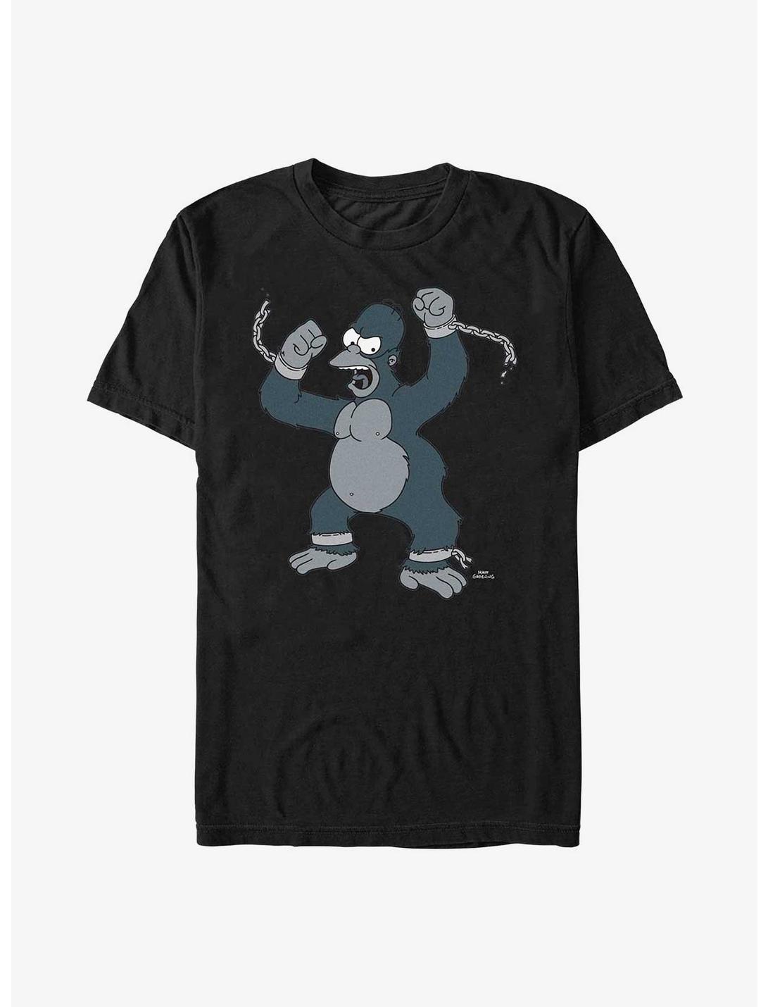 The Simpsons Gorilla Homer T-Shirt, BLACK, hi-res