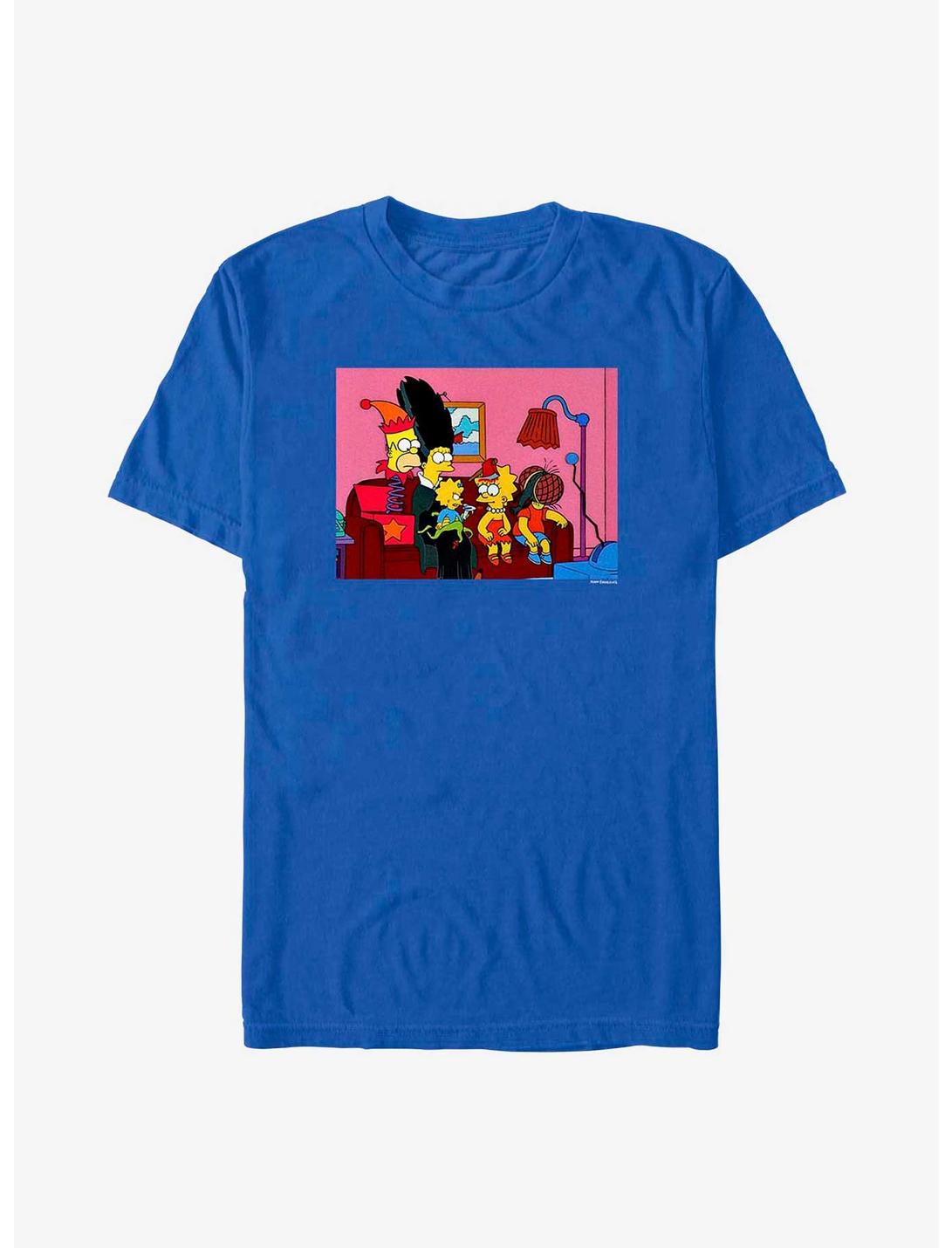 The Simpsons Horror Couch T-Shirt, ROYAL, hi-res