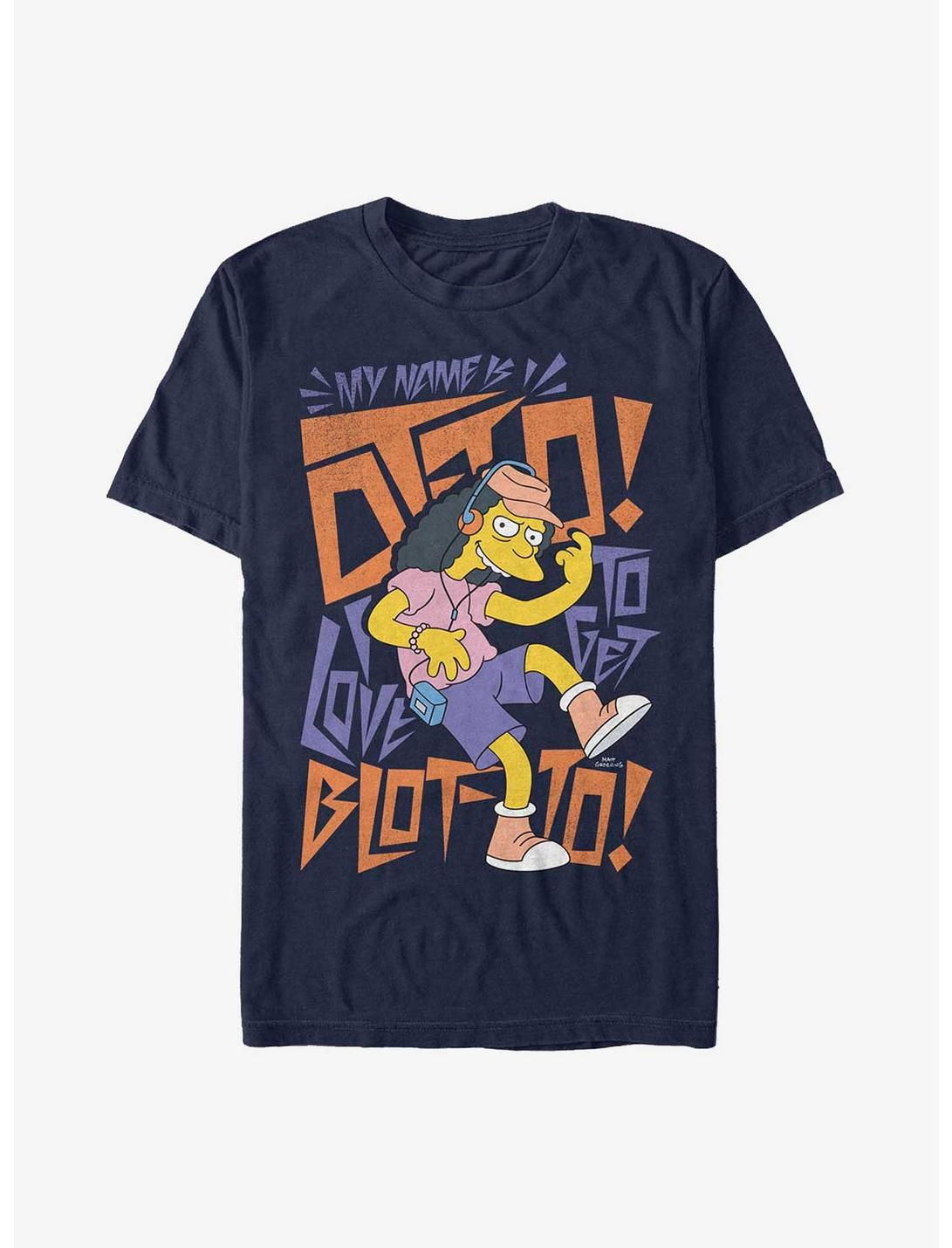 The Simpsons Otto Blotto T-Shirt, NAVY, hi-res