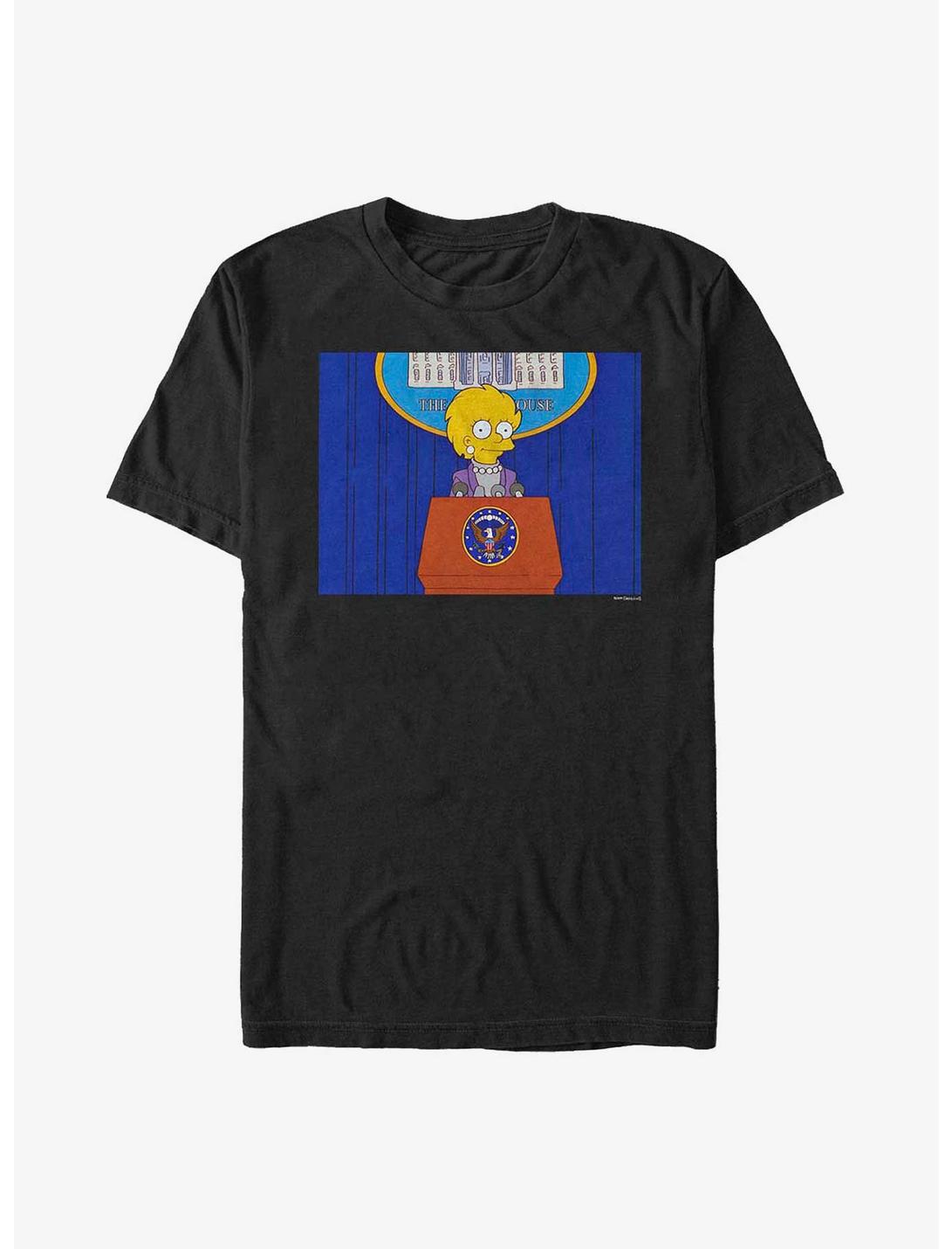 The Simpsons Future President Lisa T-Shirt, BLACK, hi-res