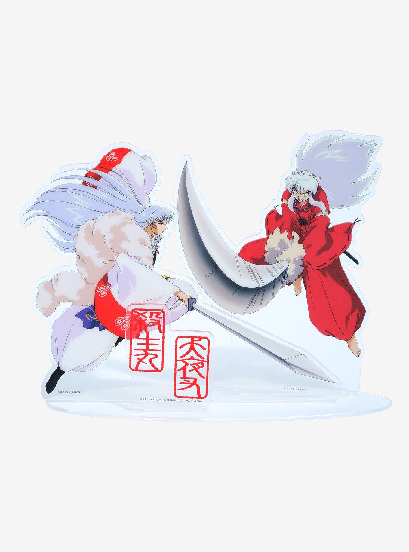 InuYasha Sesshomaru & InuYasha Fight Acrylic Figure, , hi-res