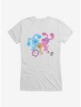 Blue's Clues Playful Group Girls T-Shirt, WHITE, hi-res