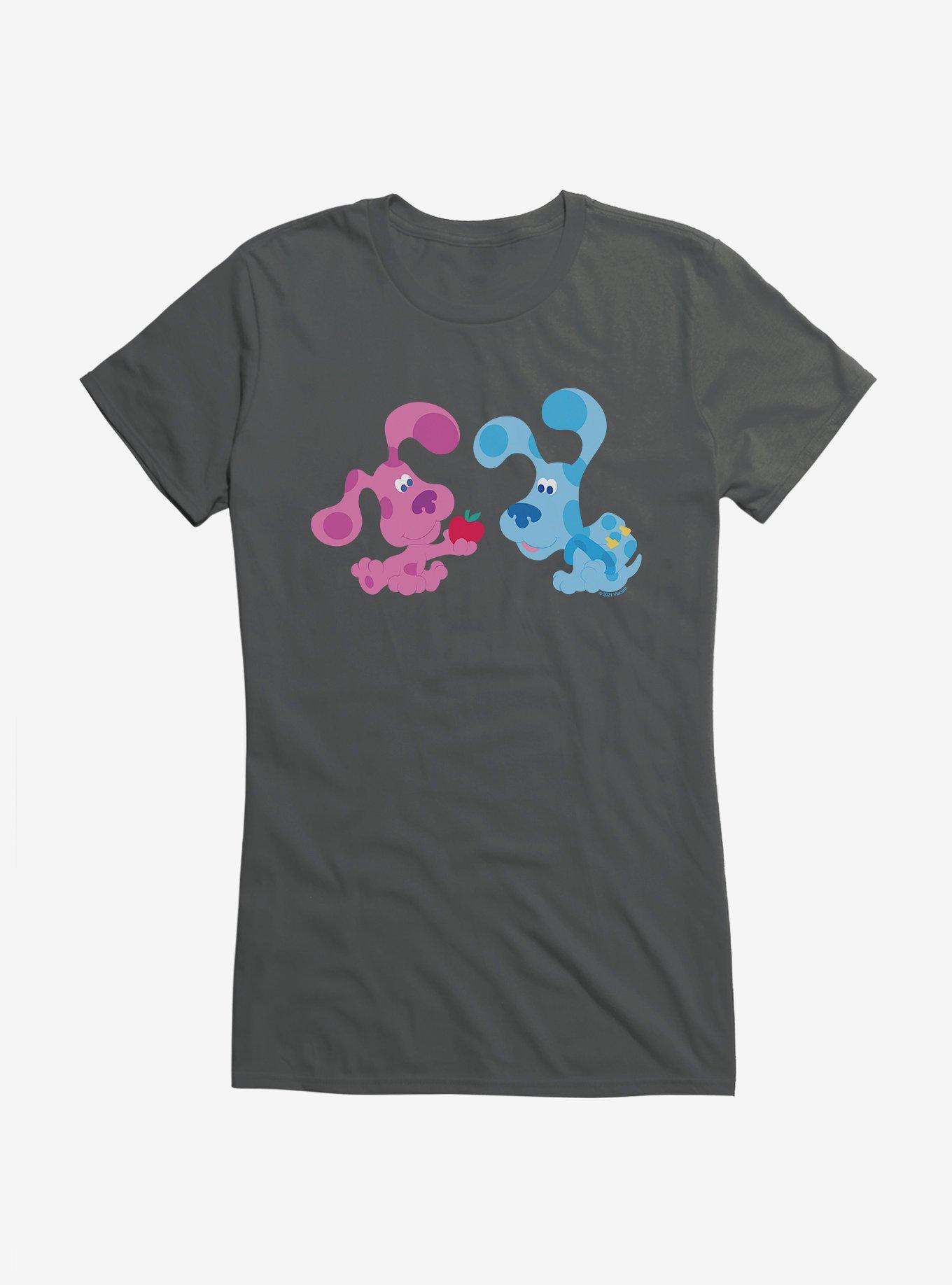 Blue's Clues Magenta And Blue Apple Girls T-Shirt, CHARCOAL, hi-res