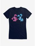 Blue's Clues Magenta And Blue Apple Girls T-Shirt, NAVY, hi-res