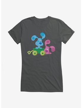 Blue's Clues Magenta And Blue Wagon Ride Girls T-Shirt, CHARCOAL, hi-res