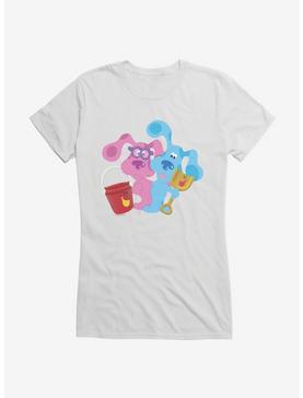 Blue's Clues Magenta And Shovel And Pail Playtime Girls T-Shirt, WHITE, hi-res