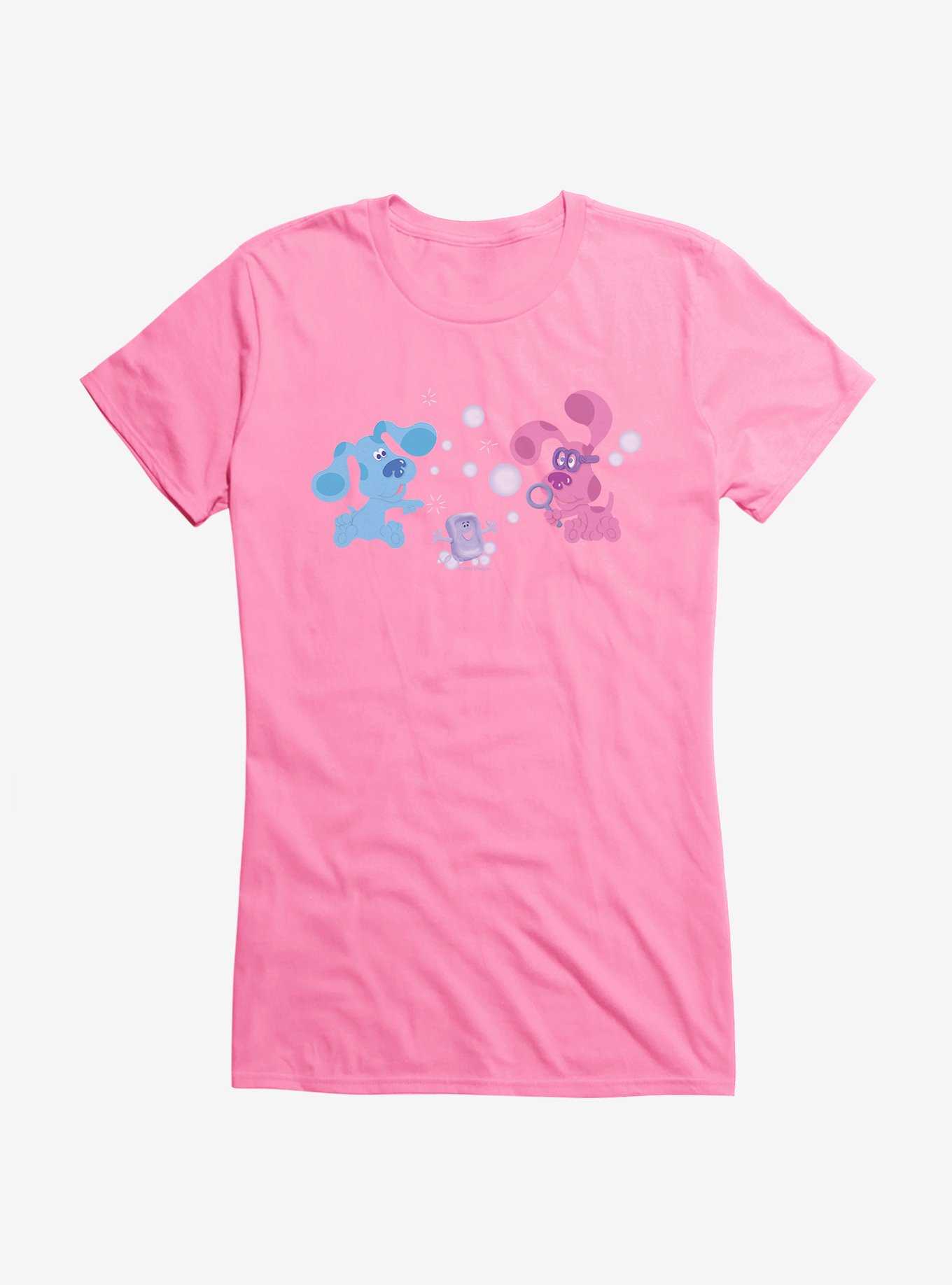Blue's Clues Magenta And Slipper Soap Playful Bubbles Girls T-Shirt, , hi-res