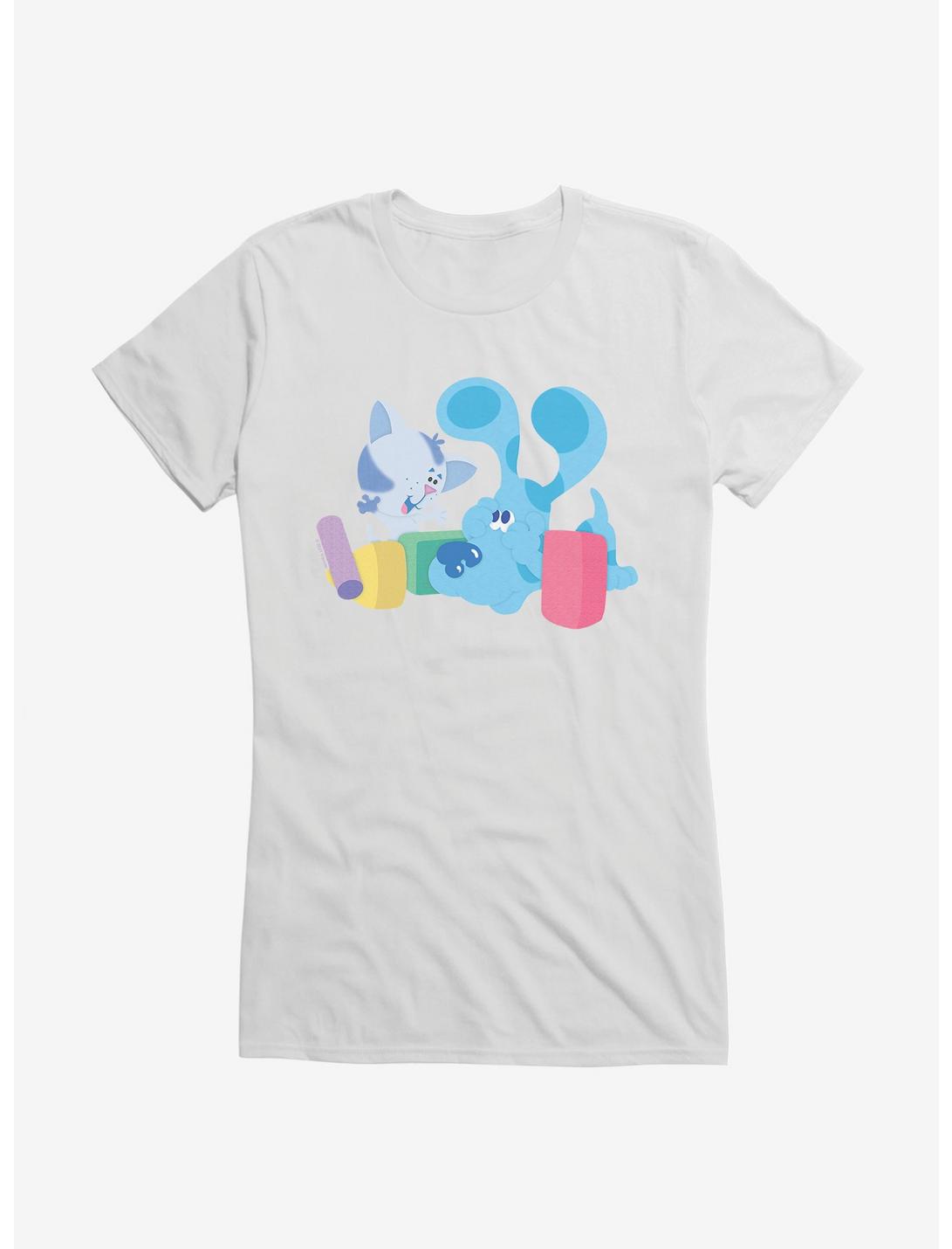 Blue's Clues Periwinkle And Blue Playtime Girls T-Shirt, WHITE, hi-res