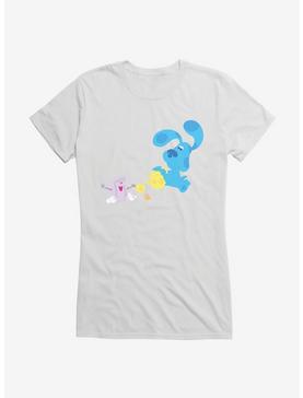 Blue's Clues Slippery Soap And Blue Teatime Girls T-Shirt, WHITE, hi-res