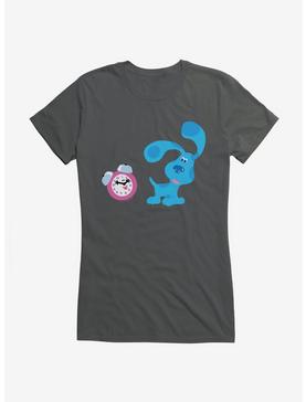 Blue's Clues Tickety Tock And Blue Playtime Girls T-Shirt, CHARCOAL, hi-res