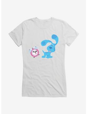 Blue's Clues Tickety Tock And Blue Playtime Girls T-Shirt, WHITE, hi-res