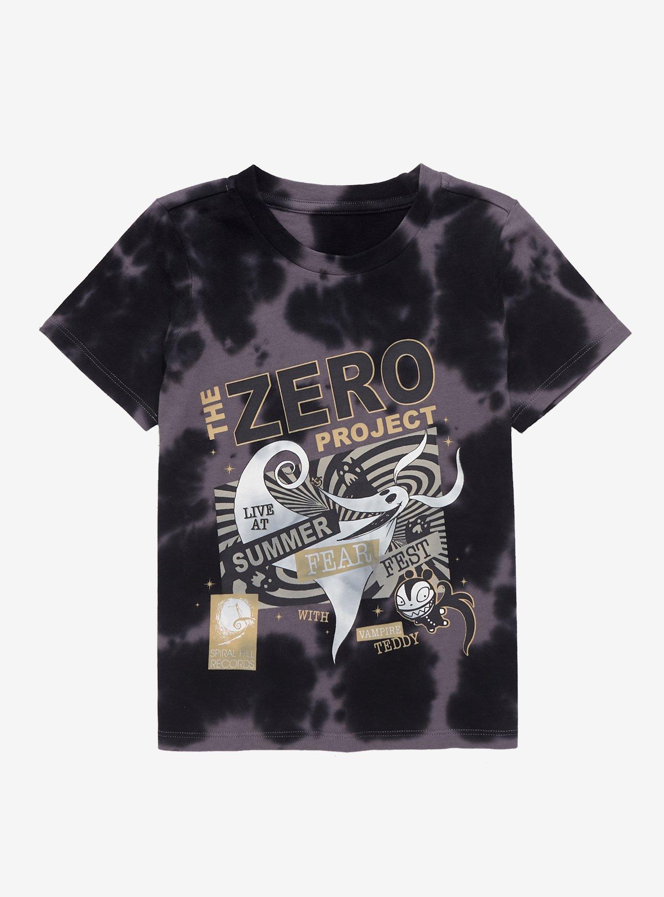 Disney The Nightmare Before Christmas The Zero Project Toddler Tie-Dye T-Shirt - BoxLunch Exclusive, BLACK TIE DYE, hi-res