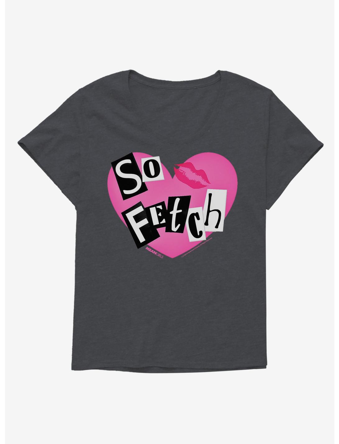 Mean Girls So Fetch Girls T-Shirt Plus Size, CHARCOAL HEATHER, hi-res