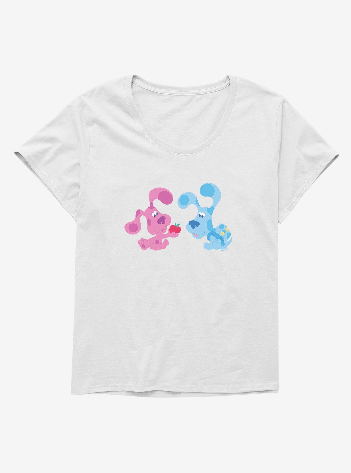 Blue's Clues Magenta And Blue Apple Girls T-Shirt Plus