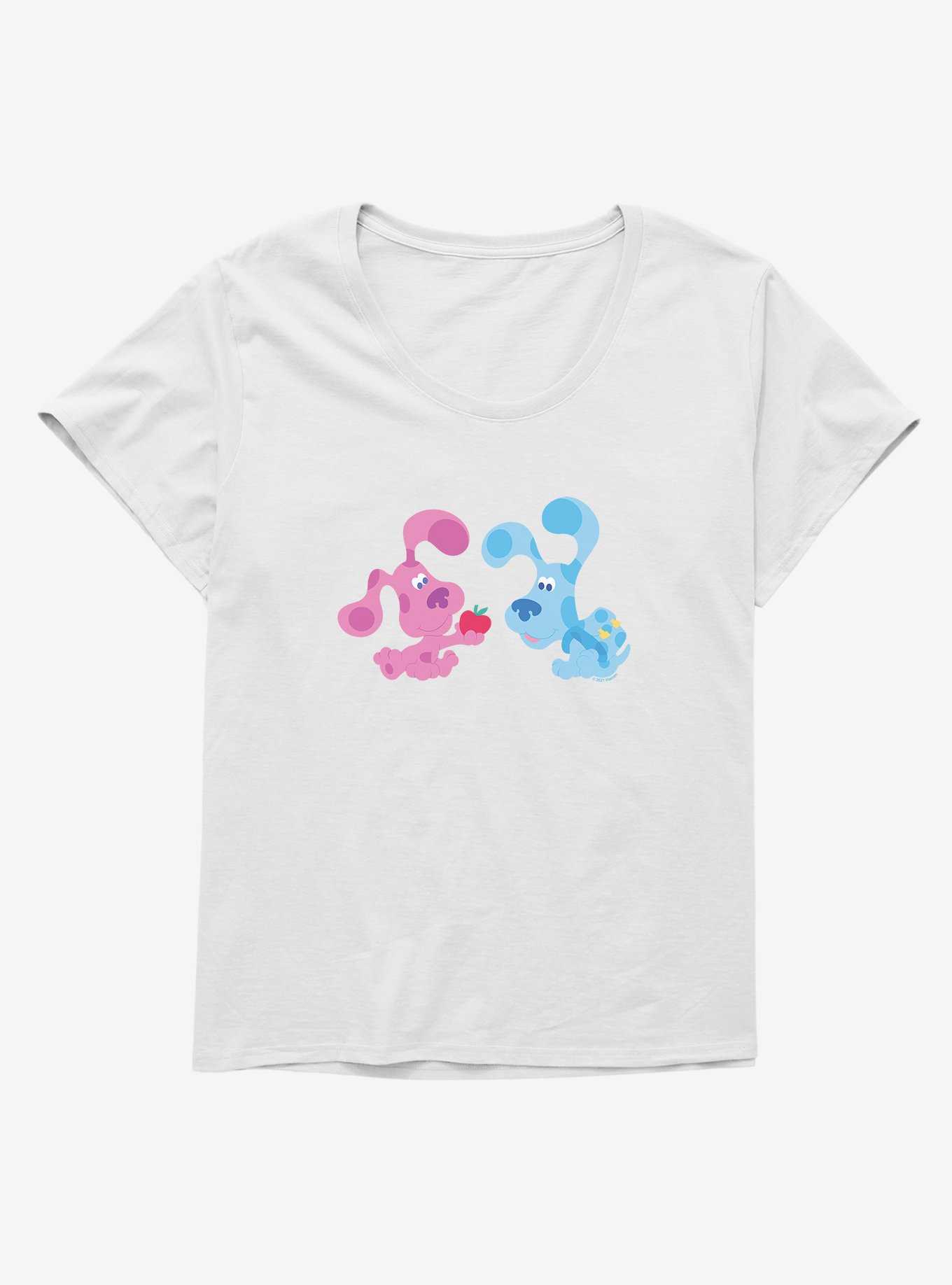 Blue's Clues Magenta And Blue Apple Girls T-Shirt Plus Size, , hi-res