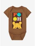 Disney Winnie the Pooh Colorful Pooh Peeking Infant One-Piece - BoxLunch Exclusive, BROWN  LIGHT BROWN, hi-res