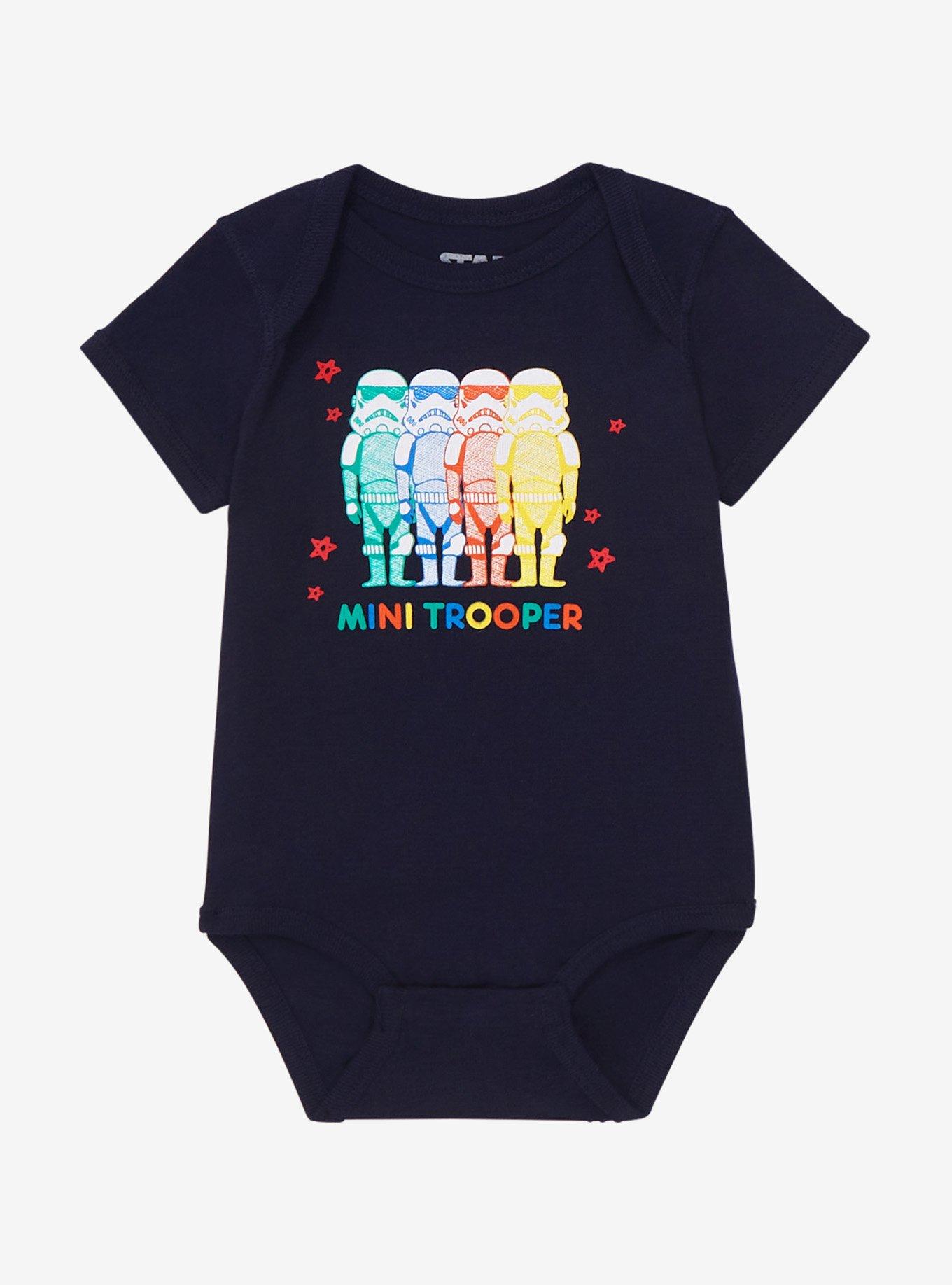 Star Wars Storm Troopers Mini Trooper Colorful Infant One-Piece - BoxLunch Exclusive, NAVY, hi-res