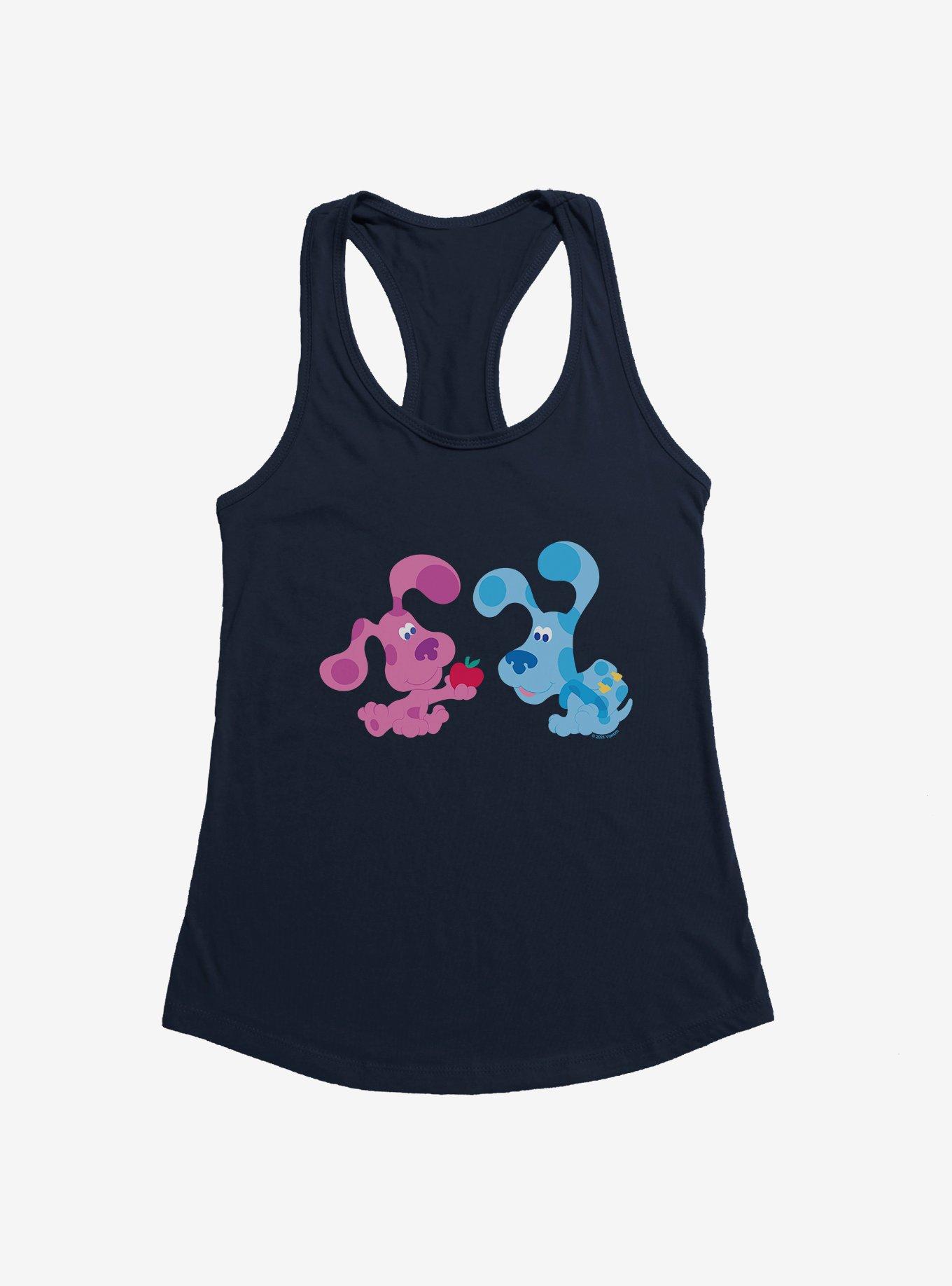 Blue's Clues Magenta And Blue Apple Girls Tank, NAVY, hi-res